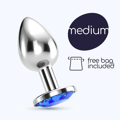 Plug Anal Joia Bijou Médio Crushious com Bolsa Aveludada Grátis