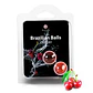 Bolas Lubrificantes Beijáveis Brazilian Balls Sabor a Cereja 2 X 4gr Secret Play - Thumbnail 3
