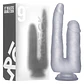 Dildo Duplo Realístico Realrock 9” Transparente - Thumbnail 2