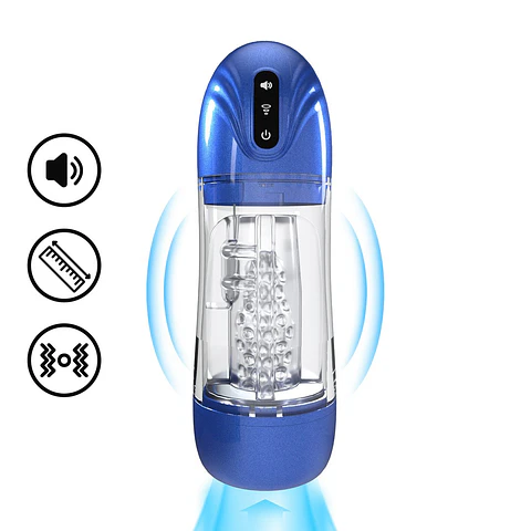 Bomba de Masturbação com Sucção e Vibração Sonicpull Multimedia Enhanced Metallic Pumped