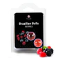Bolas Lubrificantes Beijáveis Brazilian Balls Sabor a Frutos do Bosque 2 X 4gr Secret Play - Thumbnail 3