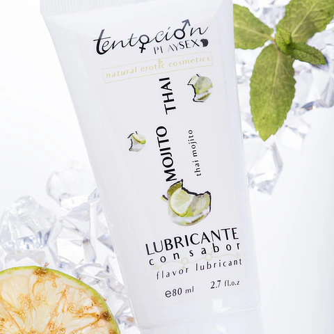 Lubrificante com Sabor a Mojito Thai 80ml Tentación Play Sex