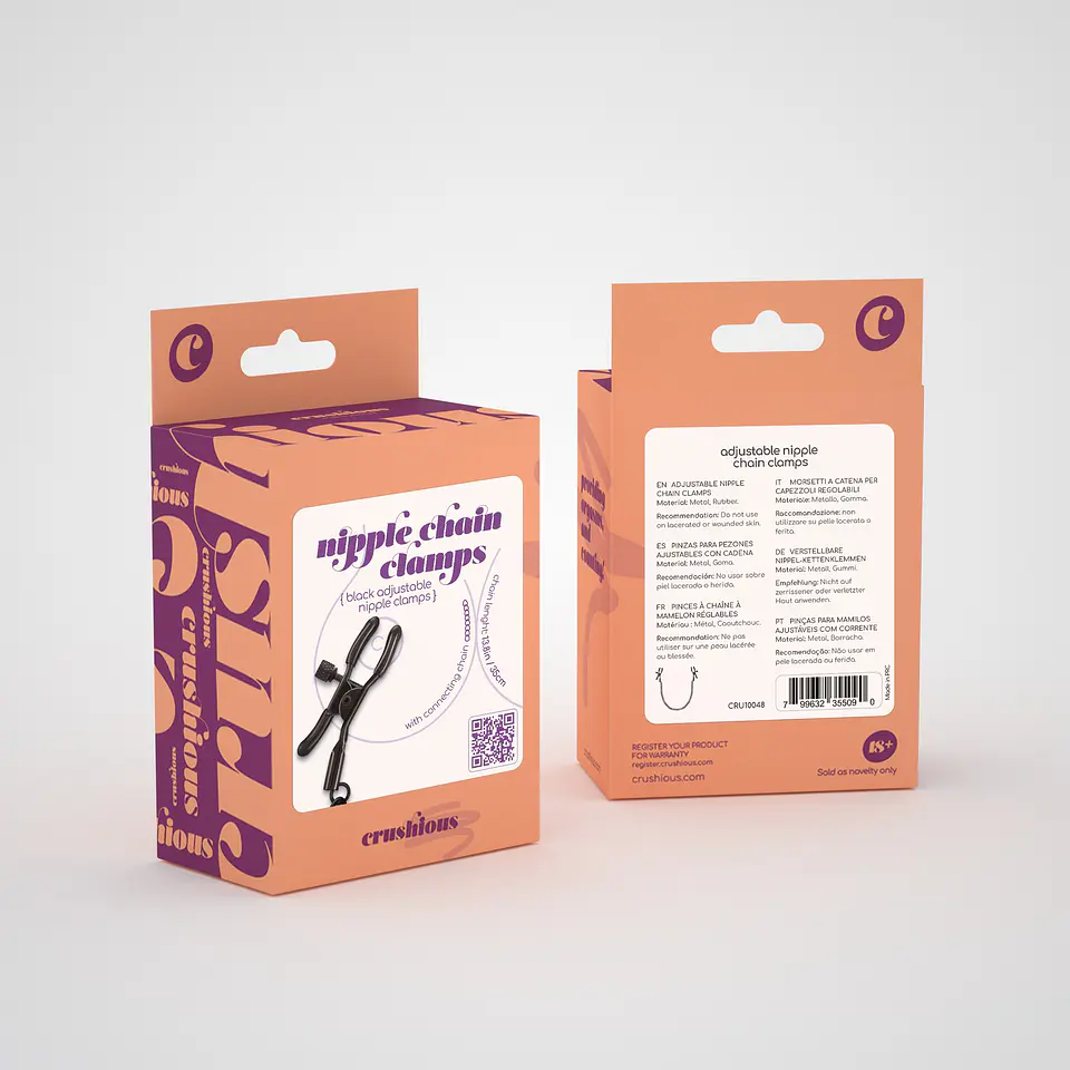 Pinças para Mamilos Nipple Chain Clamps Crushious 6