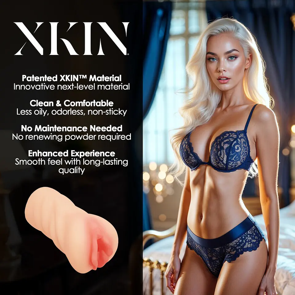 Masturbador Secret Affairs Blonde Desire Alessia TPE Medium 199g Flesh Xkin 4