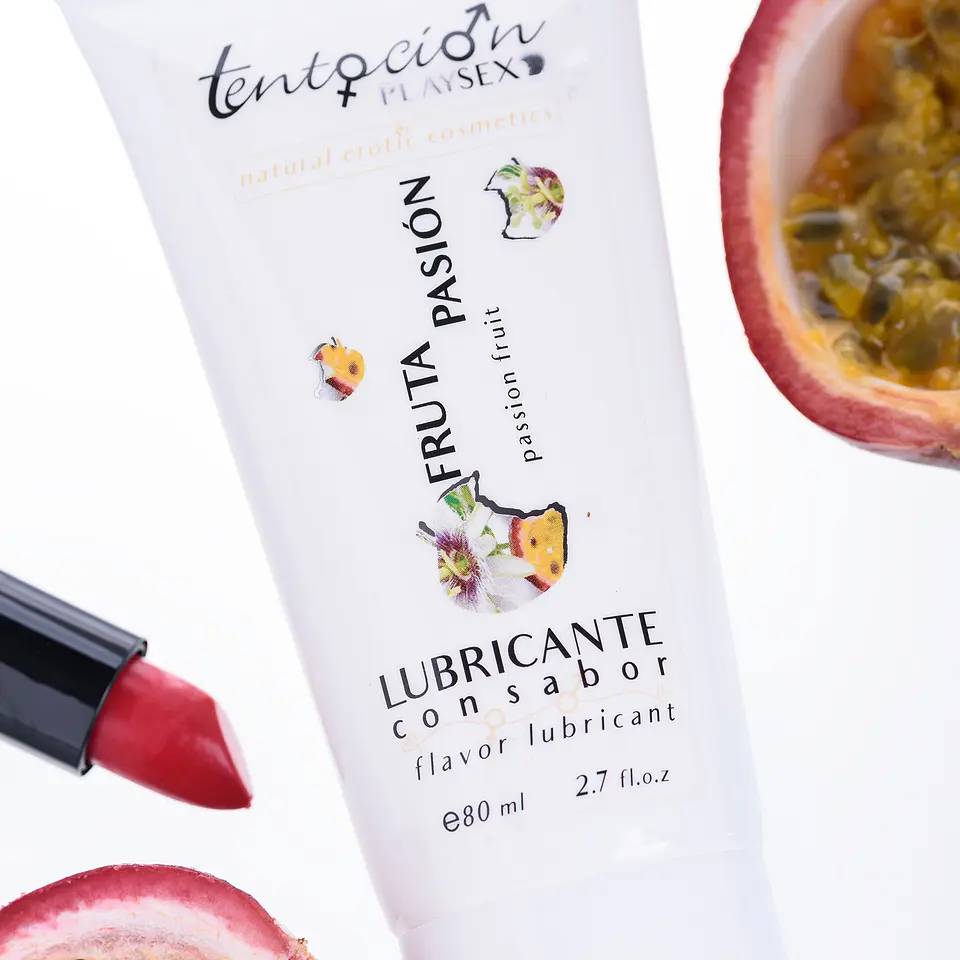 Lubrificante com Sabor a Maracujá 80ml Tentación Play Sex 1