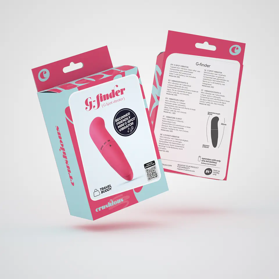 Mini Massajador G-Finder Rosa Crushious 6