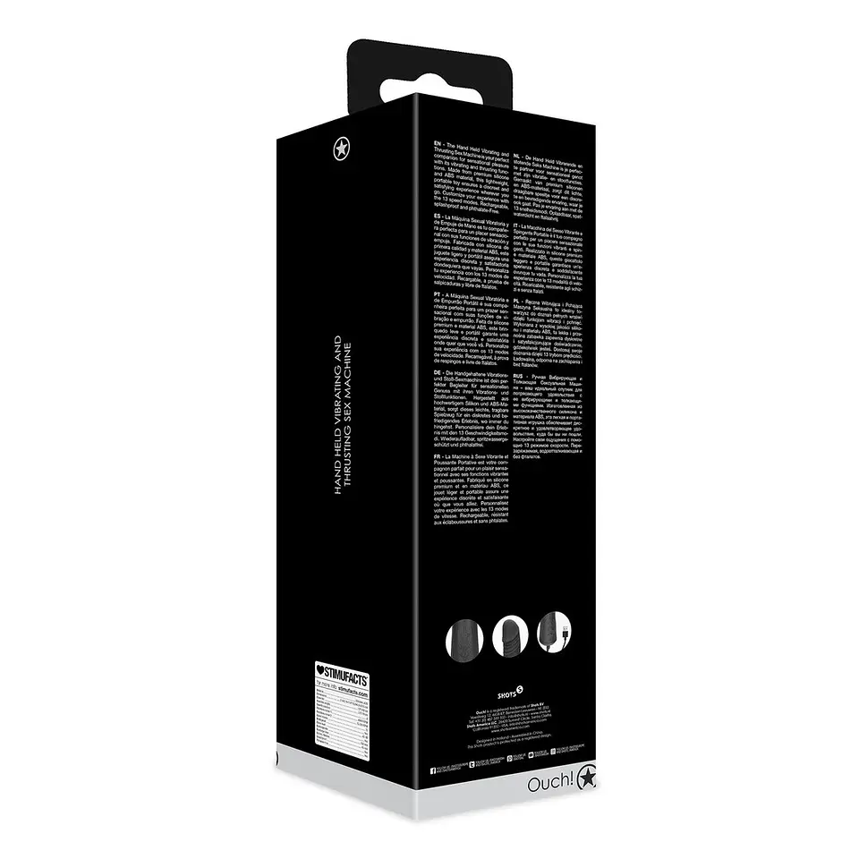 Máquina de Sexo Hand Held Vibrating and Thrusting Ouch! 3