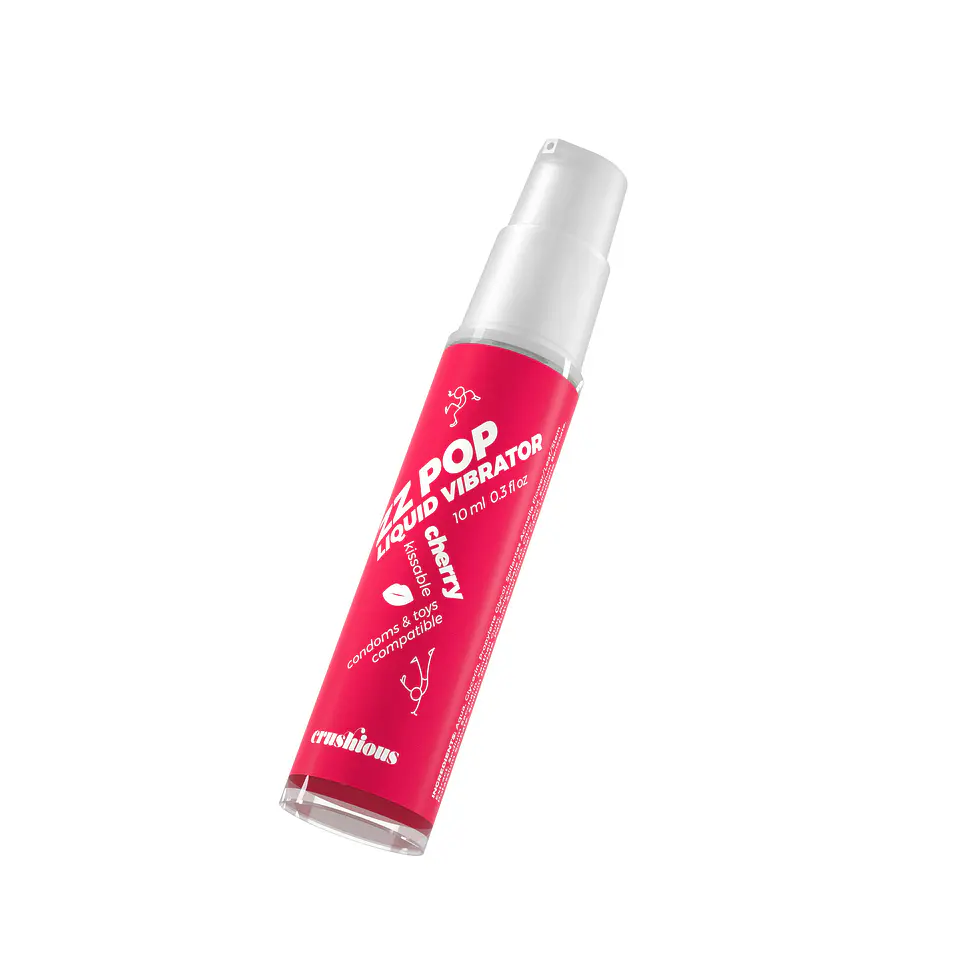 Vibrador Líquido Zz Pop com Aroma Cereja 10ml Crushious 1