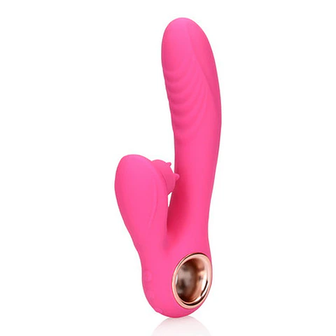 Vibrador Rabbit com Lambida e Aquecimento Exuberant Pink Loveline