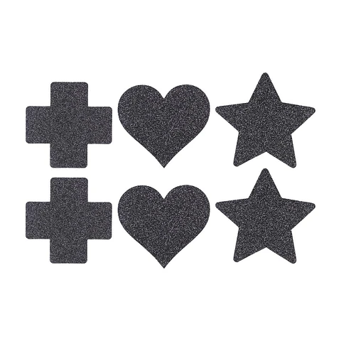 Conjunto de 3 Tapa Mamilos Cross Star Heart Le Désir