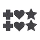 Conjunto de 3 Tapa Mamilos Cross Star Heart Le Désir - Thumbnail 1