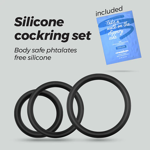 Bandoleros Conjunto de Anéis de Silicone para o Pénis Crushious
