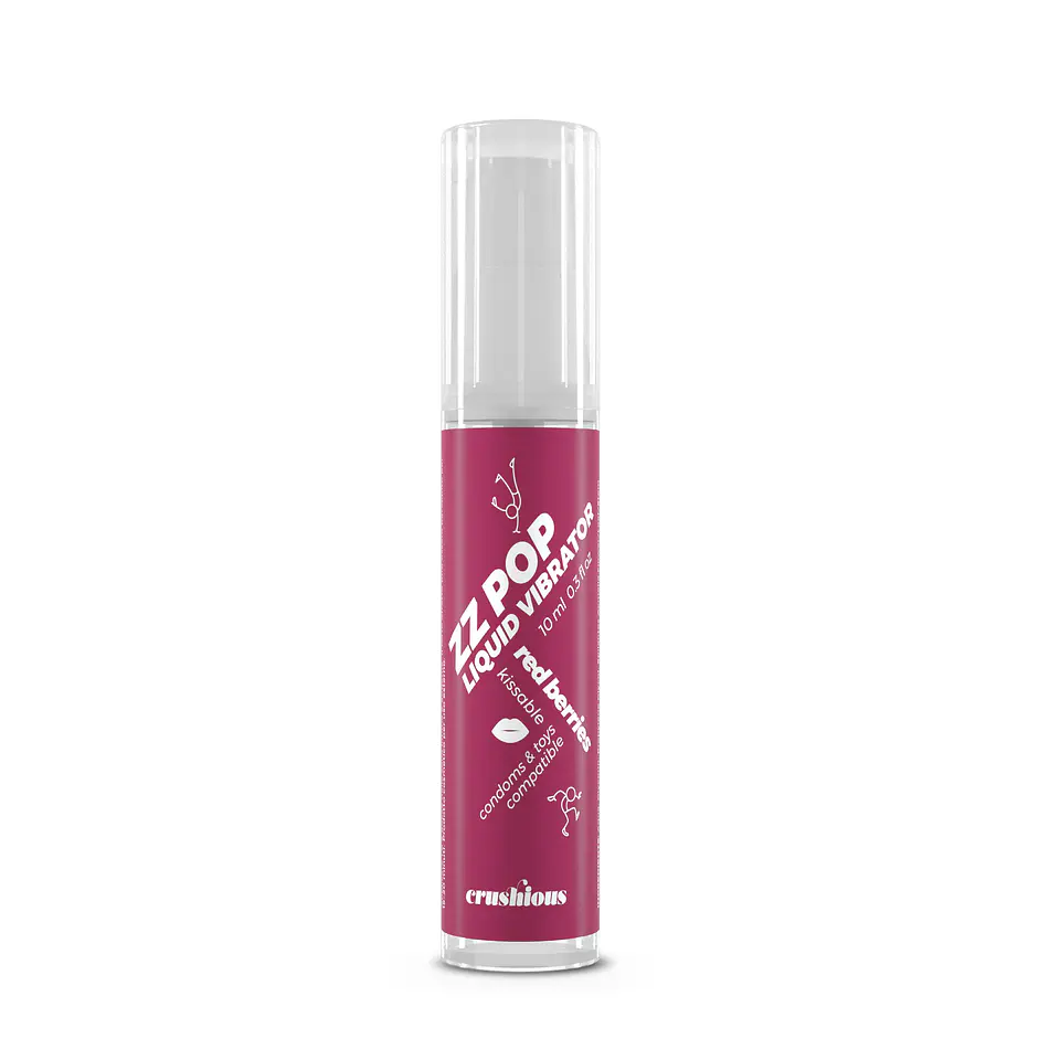 Vibrador Líquido Zz Pop com Aroma Frutos Vermelhos 10ml Crushious 3