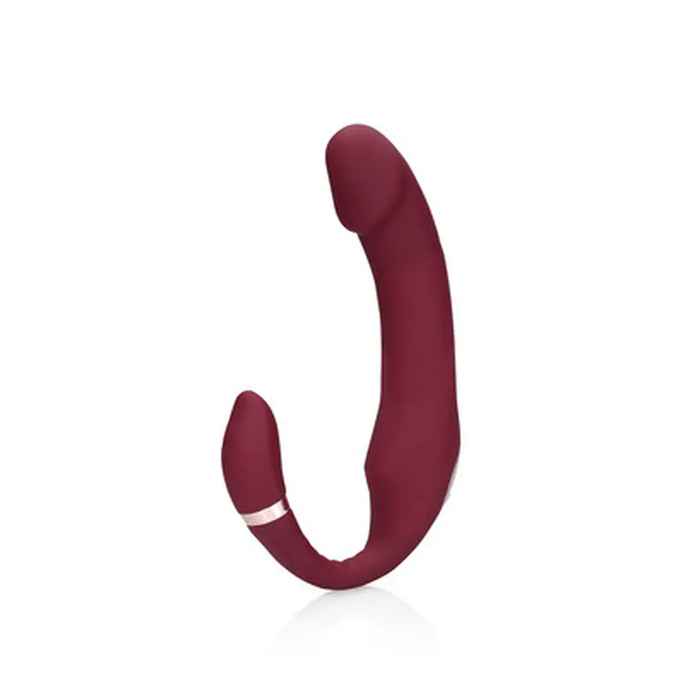 Strap-On sem Arnês com Vibração Merlot Grape Loveline 1