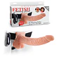 Strap-On Oco com Vibração e Testículos 9' Fetish Fantasy Series Branco - Thumbnail 2