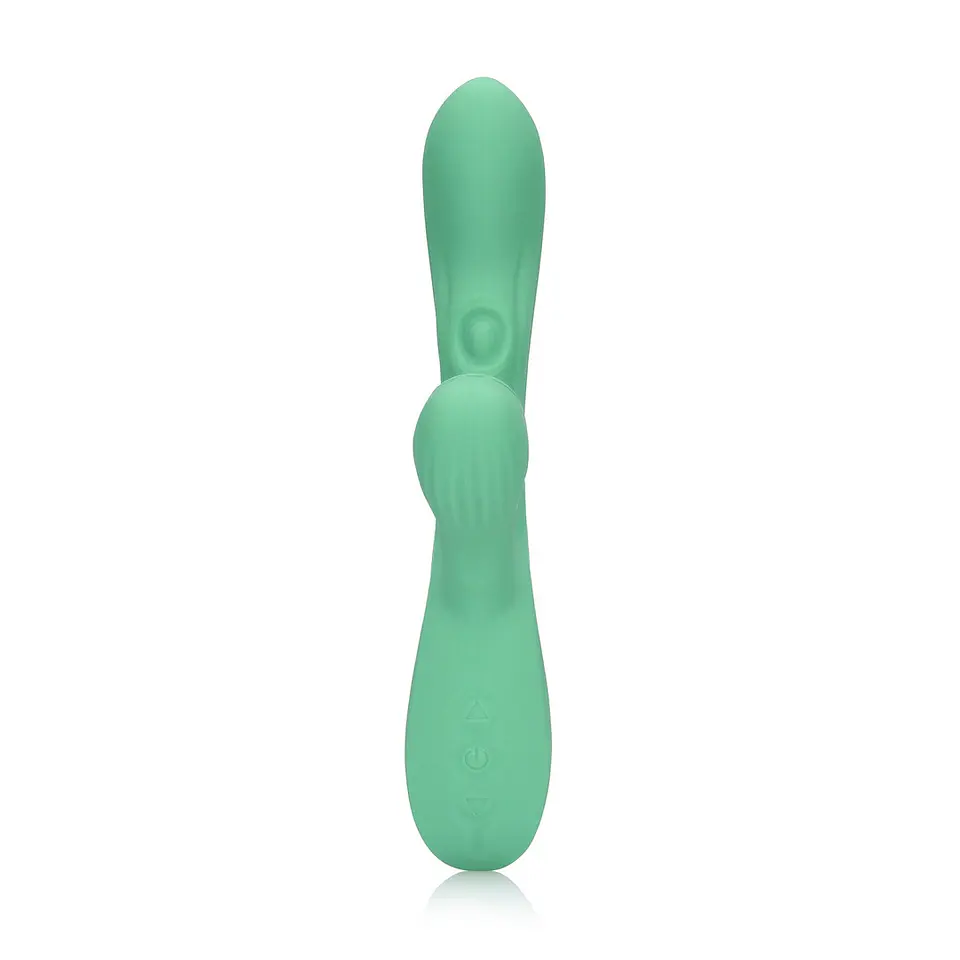 Vibrador Rabbit Pulse Wave and Tongue Flickering Blue Grass Loveline 5