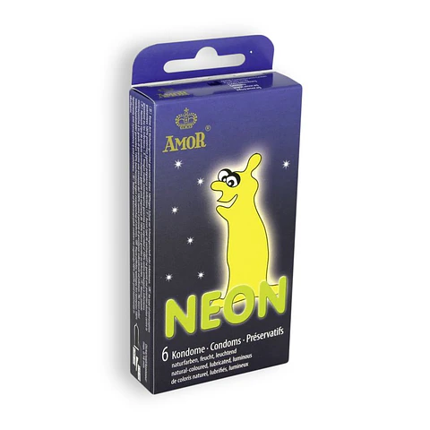 Preservativos Fluorescentes Néon 6 Unidades