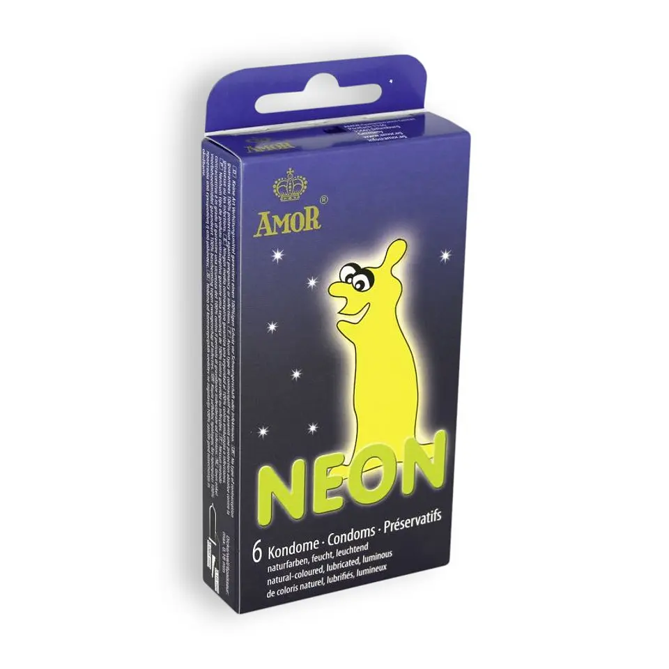 Preservativos Fluorescentes Néon 6 Unidades 1
