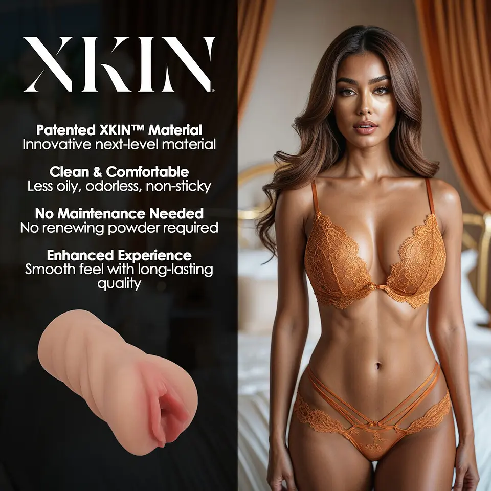 Masturbador Secret Affairs Midnight Honey Celeste TPE Medium 99g Tan Xkin 4