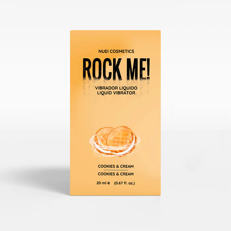 Rock Me! Vibrador Líquido Biscoito e Nata 20 ML Nuei 2
