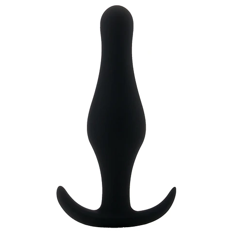 Plug Anal Butt Plug com Pega Preto Médio Shots Toys