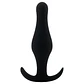 Plug Anal Butt Plug com Pega Preto Médio Shots Toys - Thumbnail 1