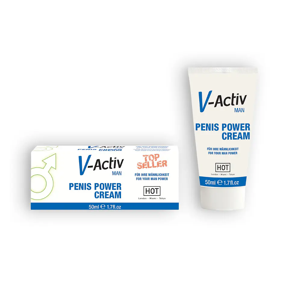 Creme Estimulante Penis Power Cream V-Activ 50ml Hot™ 1