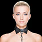 Coleira com Trela Ouch! Exclusive Collar with Leash Preta - Thumbnail 1