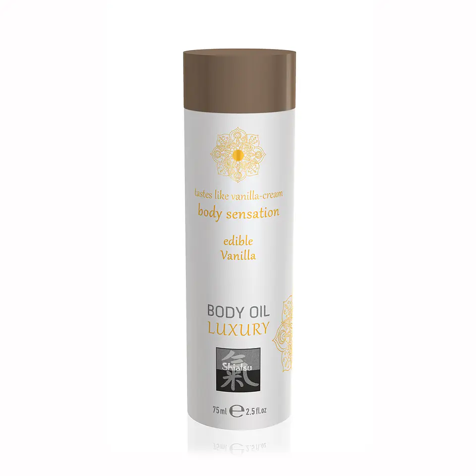 Óleo de Massagem Beijável Luxury Body Oil de Baunilha Shiatsu™ 75ml 1