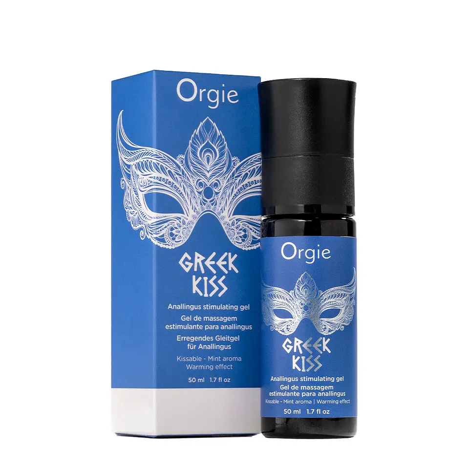 Gel de Massagem Anal com Efeito Calor Greek Kiss 50ml Orgie 6