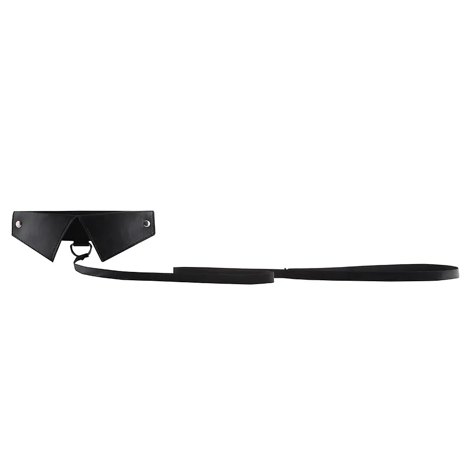 Coleira com Trela Ouch! Exclusive Collar with Leash Preta 4
