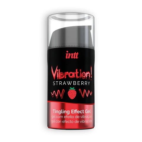 Gel com Vibração Vibration Morango Intt 15ml