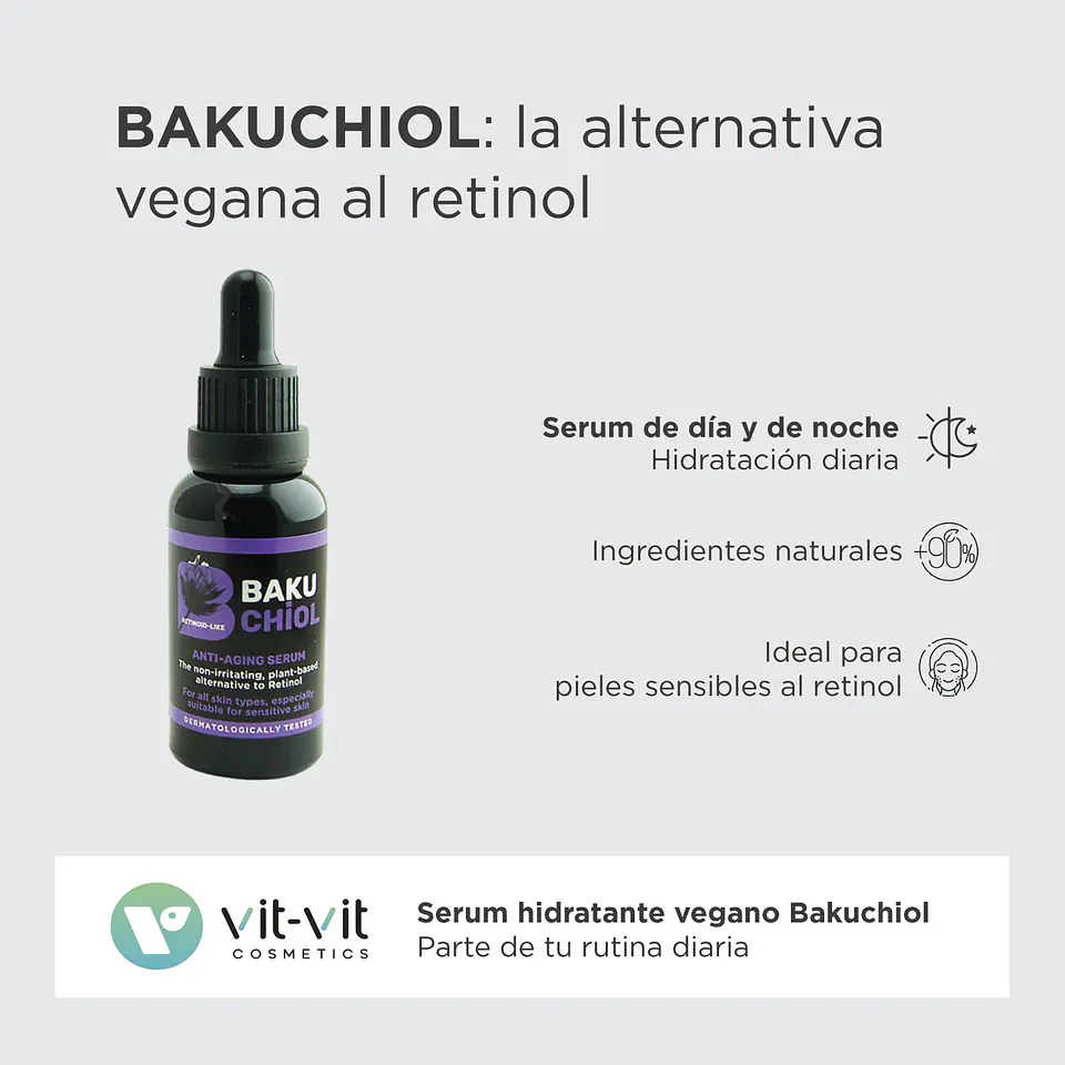 Serúm Anti-Idade Bakuchiol Vit Vit Cosmetics 30ml 3