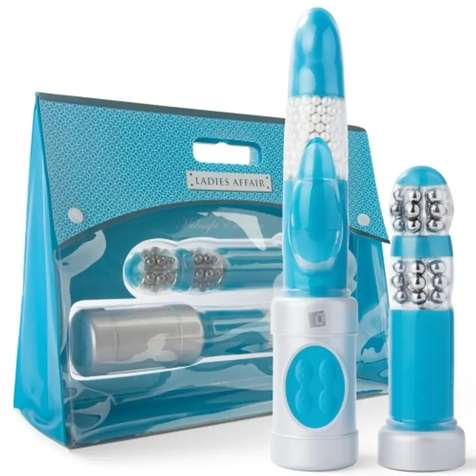 Kit Vibrador Duplo Ladies Affair Midnight Encounter Funzone 2