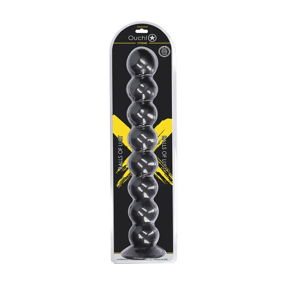 Plug Anal Balls of Lust 55 CM Preto Ouch! 2