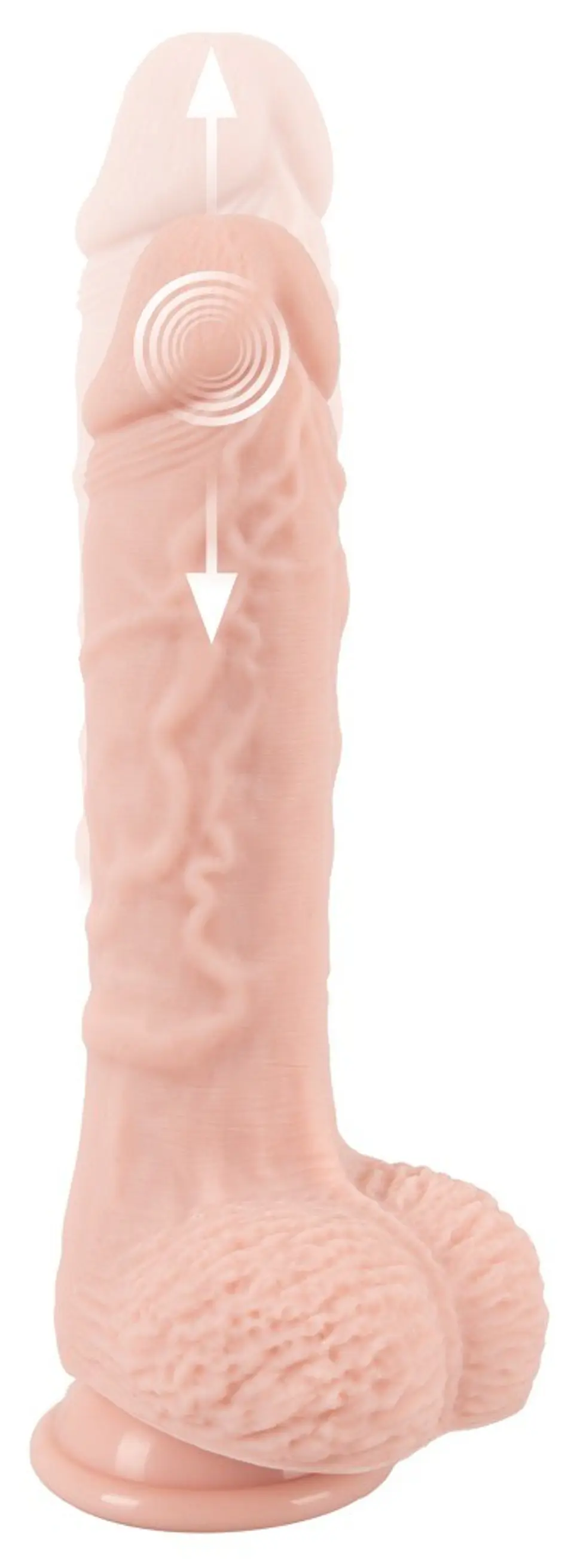 Vibrador Realista com Função Vai-Vem e Comando sem Fios Medical Silicone Rc Vibrator You2toys 3
