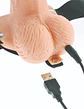 Arnês com Dildo Oco Recarregável 6' Hollow Rechargeable Strap-On com Comando Fetish Fantasy Series - Thumbnail 6
