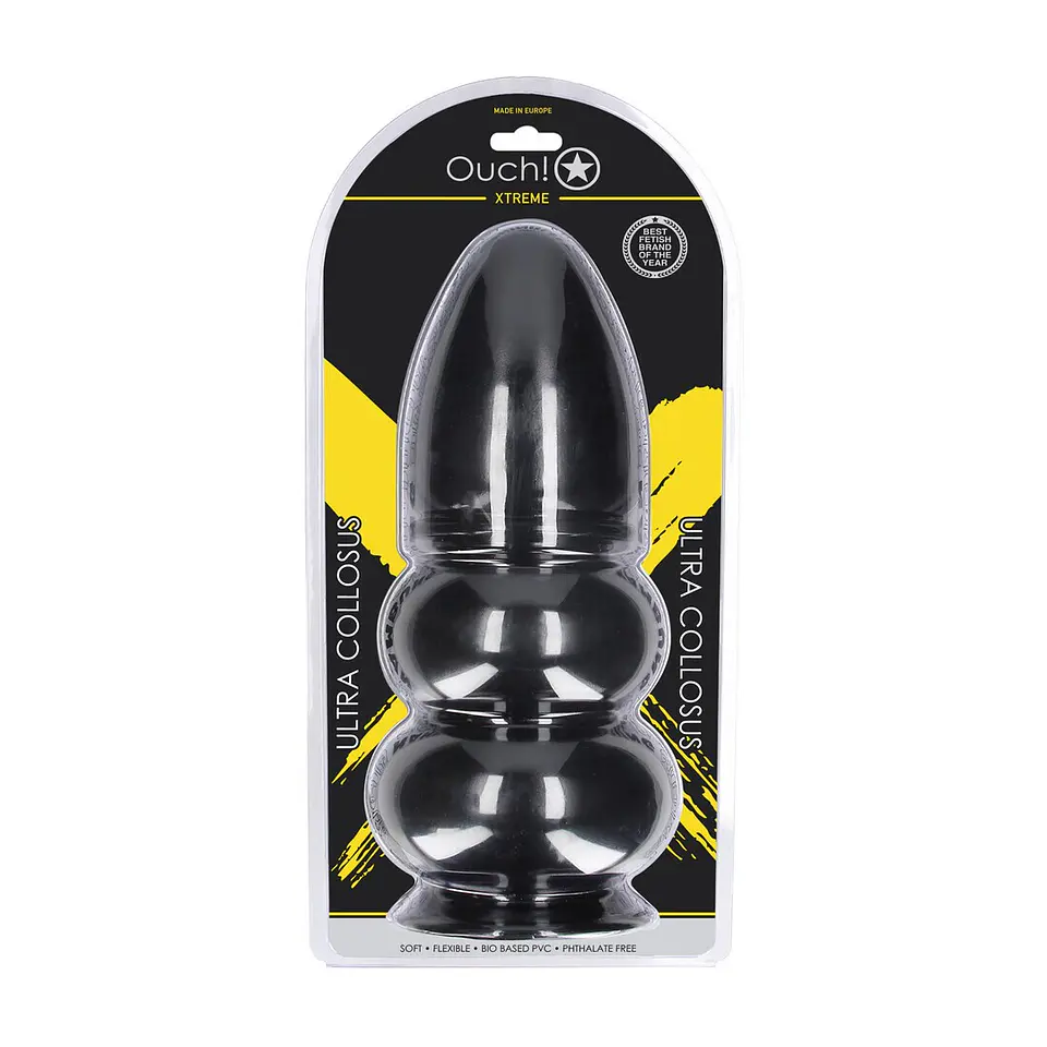 Plug Anal Ultra Collosus 33 CM Preto Ouch! 2