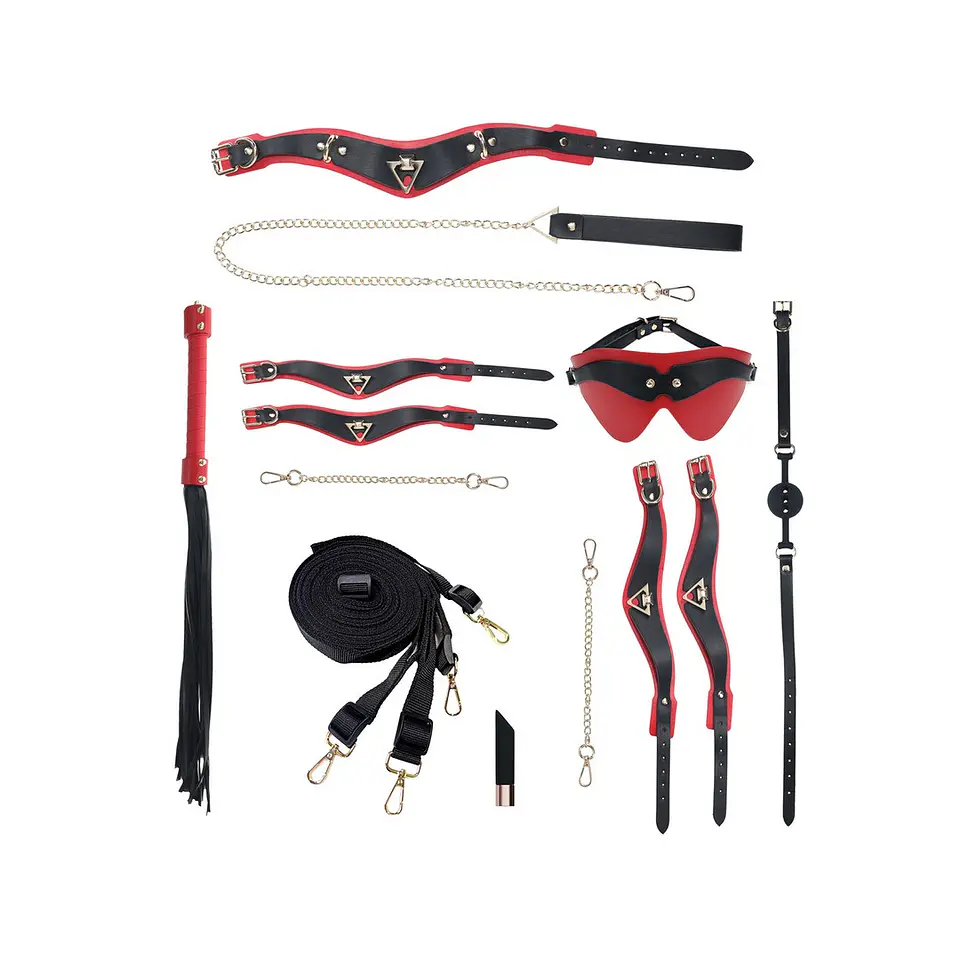 Kit com Bolsa Milan Collection Preto/Vermelho Ouch! 1
