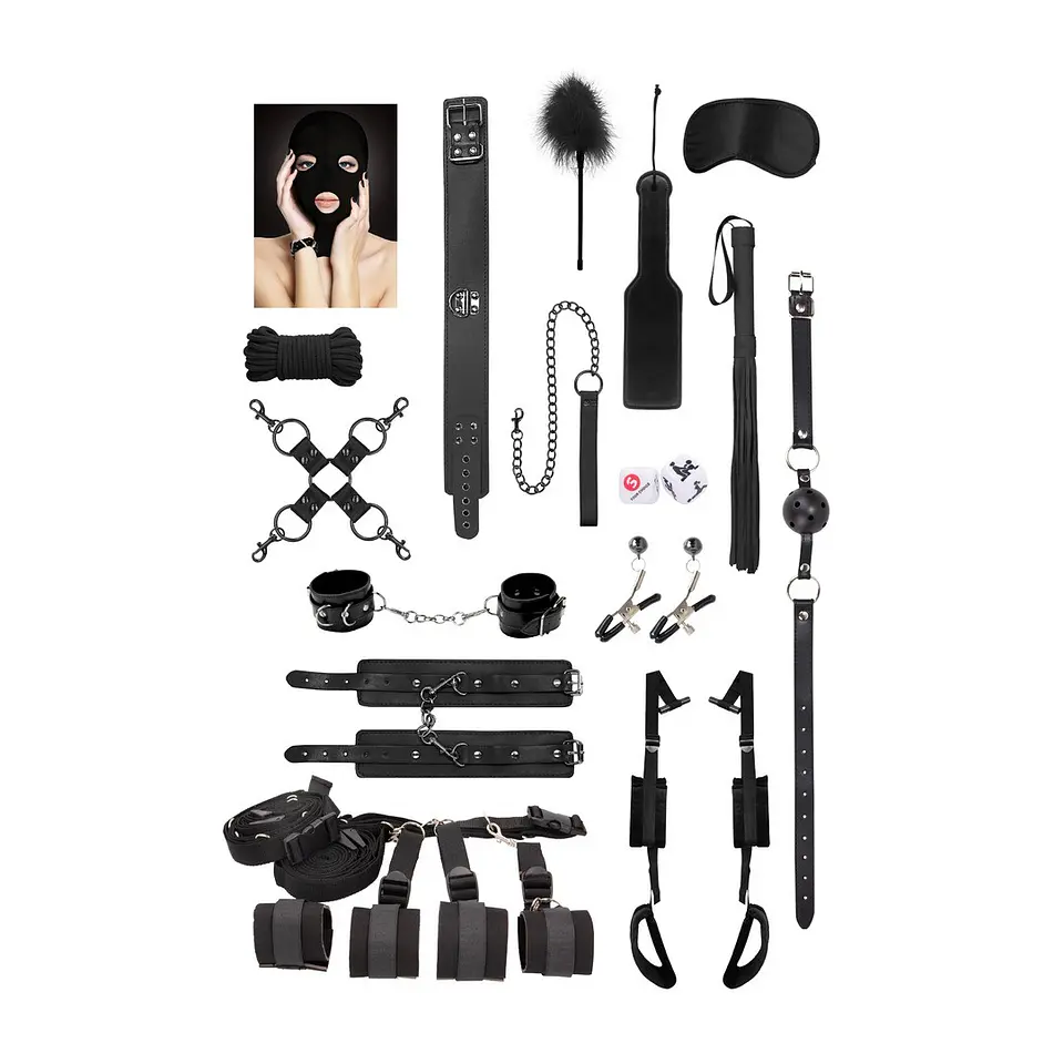 Kit Bondage Advanced Bondage Preto Ouch! 4