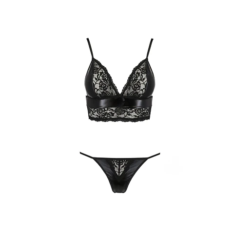 Conjunto de 2 Peças Asuna Preto Erotic Line Passion