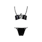 Conjunto de 2 Peças Asuna Preto Erotic Line Passion - Thumbnail 3