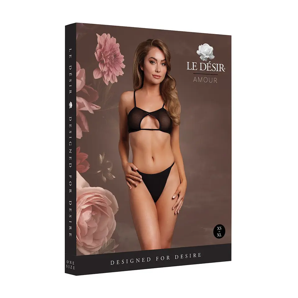 Sutiã Keyhole Mesh Preto Le Désir 2