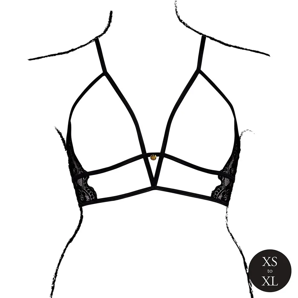Sutiã Triangle com Renda Preto Le Désir 5