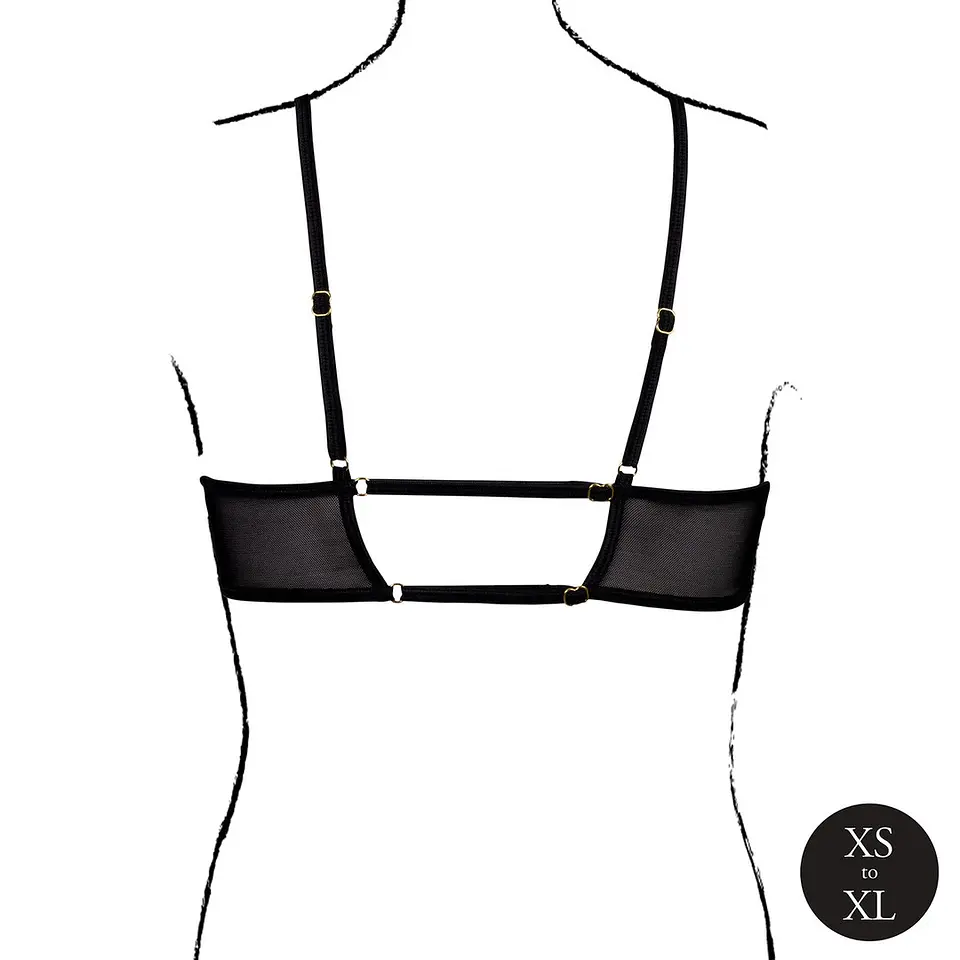 Sutiã Keyhole Mesh Preto Le Désir 6