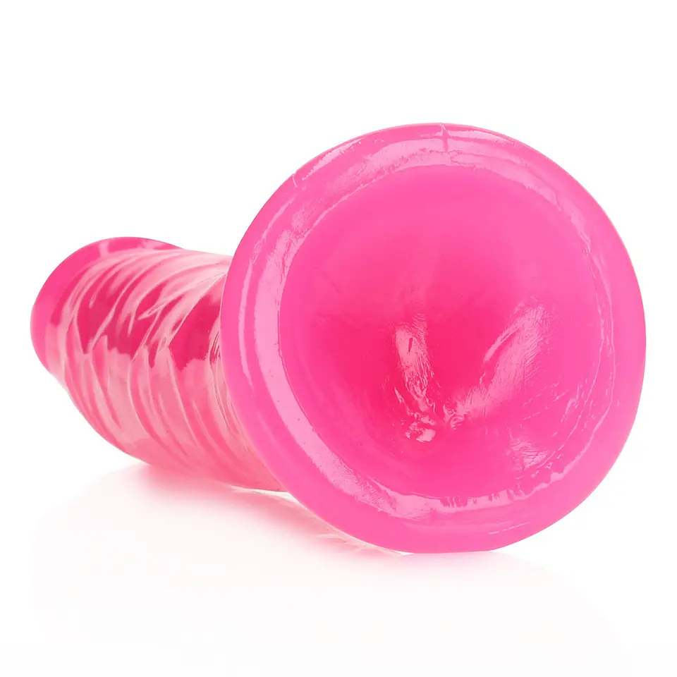 Dildo Slim Realistic Glow In the Dark 8 /20 CM Rosa Realrock 4