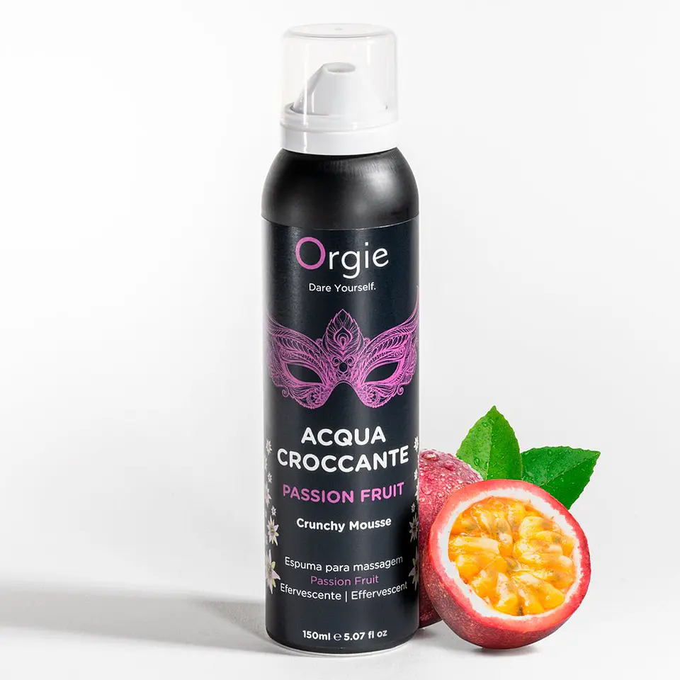 Espuma de Massagem Crackeling Acqua Croccante de Maracujá 150ml Orgie 3