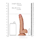 Dildo Realista com Testículos Curved 7 /18cm Realrock - Thumbnail 6