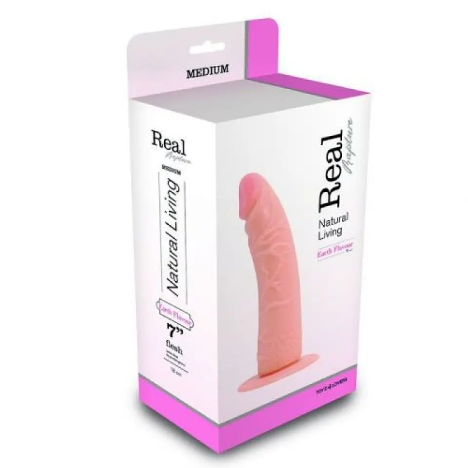 Dildo Realístico Real Rapture Earth Flavour 7'' Branco Toyz4lovers 3