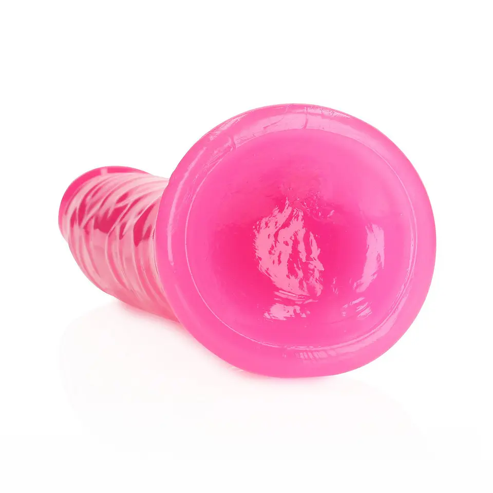 Dildo Slim Realistic Glow In the Dark 9 /22.5 CM Rosa Realrock 6